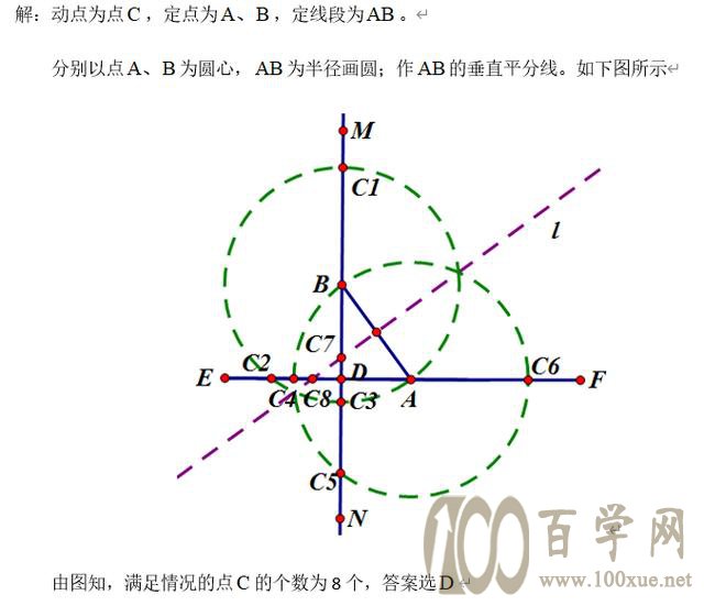 两圆一线解决等腰三角形存在性问题